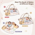 thumbnail image 7 of PRVAETU 3-in-1 Baby Play Mat for Infants(Sitting Up, Tummy Time ,Gym Activity) with 5 Detachable Toys,0-18 Months,Newborn Babies Shower Gifts Khaki, 7 of 7