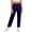 00##-Navy2516, variant on Girls School Uniform Pants High Rise Pull On Straight Stretch Trousers, Black, Sizes 5-6