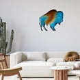 thumbnail image 6 of Exquisite Metal Buffalo/Bison Cutout Wall Art - Collectible Masterpiece - Robust Metal with Vibrant Gradient Colors - Simple Hanging with 2 Ready-to-Hang Hooks - Ideal for Home, Office, or Cabin, 6 of 8