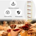 thumbnail image 5 of 4 Tier Champagne Wall Stand, Wine Glass Holder Rack for Wedding and Party, 5 of 8