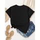 thumbnail image 4 of Limited Edition Women's Casual Sports T-Shirt, Round Neck Short Sleeve Top with Colorful Lettering, Fashionable Knit Fabric, All-Season Comfort Fit Tee For Adult, Men, Women, Teen, Teenager, Adolesce, 4 of 7