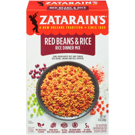 Zatarain's Red Beans & Rice Rice Dinner Mix, 8 oz (World Best Red Beans And Rice Recipe)