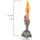 thumbnail image 3 of 2 uds lámpara de velas Led de mano fantasma para decoración de Halloween con luces de velas sin llama eléctricas de terror para fiesta temática decoración del hogar decoración de Halloween JAMW Sencillez, 3 of 5
