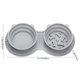 thumbnail image 3 of Cuenco plegable doble para mascotas con protuberancias de alimentación lenta, plato portátil de silicona para comida y agua para perros y gatos pequeños y medianos, ideal para viajes y almacenamiento., 3 of 9