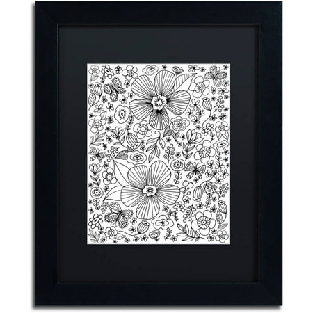 Butterfly Garden Framed Print Trademark Fine Art