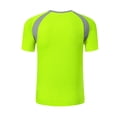 thumbnail image 2 of Manyakai Men's UPF50+ UV Protection Rash Guard Stretchy Summer Swimming Tops Active Sport Casual Fluorescent Green M, 2 of 5