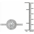thumbnail image 4 of 7/8 Carat T.W. Diamond Double Halo 14kt White Gold Engagement Ring, 4 of 5