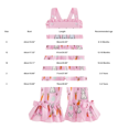 thumbnail image 3 of UACY Toddler Baby Girl Bell Bottom Romper Easter Overalls Sleeveless Bunny Flare Jumpsuit Infant Summer Clothes, 3 of 8