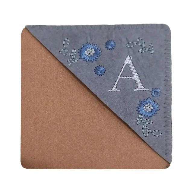 ?? 26 Letras Marcador De Libros Elegante Y Personalizado, Bordado A Mano, Con Esquina, Para Las Cuatro Estaciones, Divertido, Decoración, Hecho A Mano, Con Letras Personalizadas, Cosido A Mano, Con