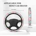 thumbnail image 2 of Kdxio Cupcakes and Donuts Print Elastic Stretch Steering Wheel Cover,Auto Steering Wheel Cover,15 Inch Anti-Slip,Warm in Winter and Cool in Summer,Fit Suvs,Vans Cars,Trucks, 2 of 7