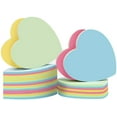 thumbnail image 2 of Heart Shaped Sticky Notes - 10 Pads 76x76mm Cute Post Memo Sticker Mixed Color for Office/Home/Kitchen/Baking/School Bulk Sales 1000 Sheets Total, 2 of 5