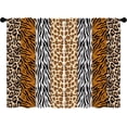 thumbnail image 4 of Leopard Cheetah Print Kitchen Curtains Brown Orange Wild Animals Printed Bathroom Window Curtains Treatment Drapes Leopard Texture Room Decor Cafe Small Bedroom Short Curtains 26x36 Inch, 4 of 6