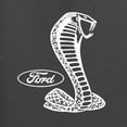 thumbnail image 2 of Wild Bobby, Ford Shelby Cobra Emblem Vintage White Logo, Cars and Trucks, Front and Back Unisex Crewneck Graphic Sweatshirt, Charcoal, 4X-Large, 2 of 4