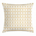 thumbnail image 1 of Geometric Throw Pillow Cushion Cover, Simplistic Monochrome Background with Continuous Dots and Stripes, Decorative Square Accent Pillow Case, 18 X 18 Inches, Pale Orange and White, by Ambesonne, 1 of 2