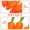 thumbnail image 2 of 20pcs Artificial Carrots: Mini Simulation Realistic Fake Carrot Lifelike Simulation Vegetables for Home Farm Party Table DIY Crafts Decorations, 2 of 3