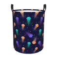 thumbnail image 2 of Goofa Sea Jellyfish Printed Circular Hamper,Laundry Basket with Handles,Storage Baskets Foldable,Large Capacity Laundry Hamper-Medium, 2 of 8