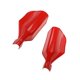 thumbnail image 1 of 2 protectores de manos para motocicleta de 20 mm para manillar de motocicleta, protección para las manos, reparación de viento. Rojo, 1 of 9