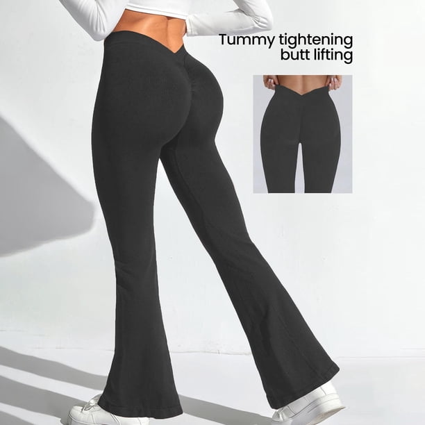 WILLBEST Pantalones de Yoga de Cintura Alta para Mujer, Mallas de Entrenamiento Que Absorben El Sudor, Elásticas, Cómodas, para Fitness, Correr, Deportes, Ropa Deportiva Grande