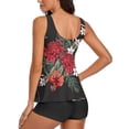 thumbnail image 4 of Tankini for Women Swimsuits with Shorts Two Piece Bathing Suits Tummy Control Swimwear, 4 of 8