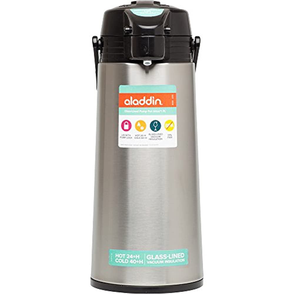 Aladdin Airport Coffee Dispenser With Pump Vacuum Stainless Steel