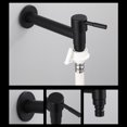 thumbnail image 4 of Grifo para lavabo de pared de construcción de latón, diseño de mango ergonómico que garantiza facilidad de uso, perfecto para fregar piscinas y lugares públicos, 4 of 5