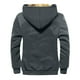 thumbnail image 4 of Chaquetas cargo amousa para hombre con forro polar sherpa, abrigo militar informal de invierno grueso y cálido, 4 of 5