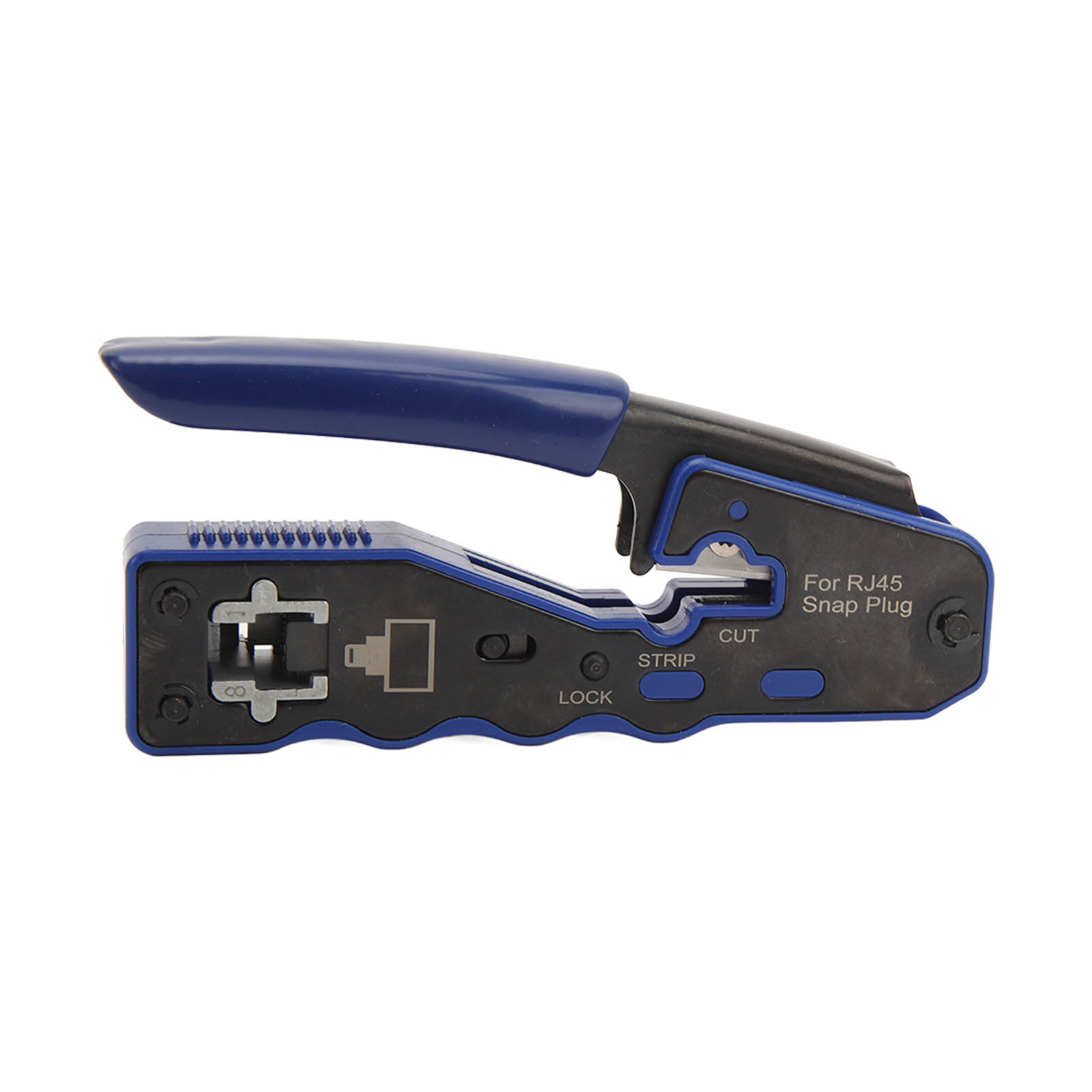 RJ45 Crimp Tool Pass Through Crimper with RJ45 Cat6 Crystal Head and ...