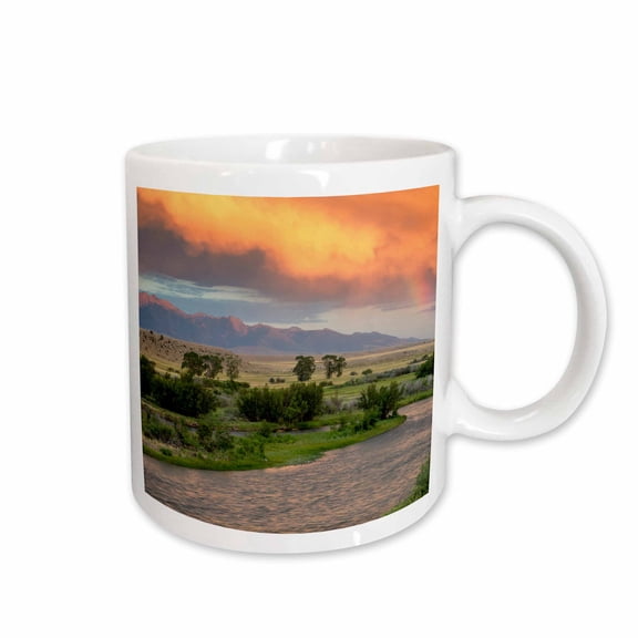 3drose, Madison River at Sunset, Ennis, Montana, Usa - Us27 Cha2801 - Chuck Haney, 15oz Mug