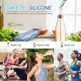 thumbnail image 5 of 3 paquetes de bandejas de silicona para cubitos de hielo, fáciles de liberar, apilables con tapa, 10 cavidades, ideales para deportes y botellas de agua, 5 of 5