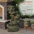 thumbnail image 4 of Alpine Corporation 6-Tier Waterfall Fountain w/ LED Light, 48 Inch Tall, 4 of 12
