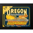 thumbnail image 2 of Retrolabel 14x12 Black Modern Framed Museum Art Print Titled - Pure Pear and Gooseberry Jam, 2 of 5