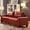 Red PU Foam 2 Seat, variant on NESTIA Modular Loveseat, Black