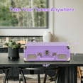 thumbnail image 2 of Tourne-disque 3 Vitesses Valise Portable avec Batterie Intégrée Bluetooth aux in RCA Line Out, 2 of 7
