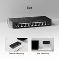 thumbnail image 5 of Dbit 8-Port 1000Mbps Gigabit Unmanaged Ethernet Switch Splitter Uplink Port VLAN RJ45 LAN Hub, 5 of 8