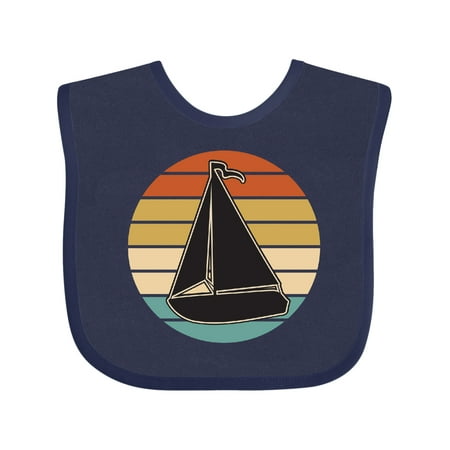 

Inktastic Sailboat Vintage Nautical Sailing Gift Baby Boy or Baby Girl Bib