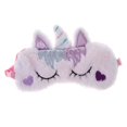 thumbnail image 1 of Niños Adultos Máscaras para los ojos Máscara para dormir con los ojos vendados para los ojos Púrpura Zulema Máscara de ojos unicornio, 1 of 8