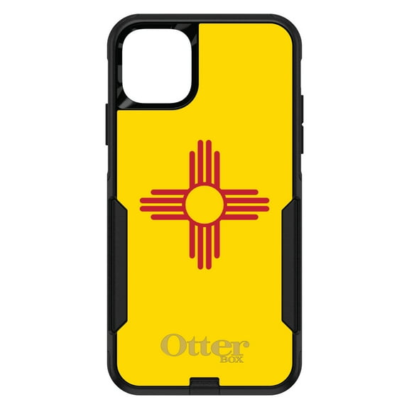 DistinctInk OtterBox Commuter Custom Case for Apple iPhone 15 (6.1" Screen) - US State Flag - Tempered Glass Back