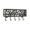 thumbnail image 2 of Contemporary Home Living 3" Black Multi-purpose Wall Mount Key and Mail Holder, 2 of 3
