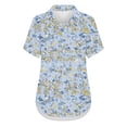 thumbnail image 5 of Generic Womens Linen Button Down Shirts Short Sleeve Casual Blouses V Neck Outfits Summer Spring Clothes 2026, 5 of 5