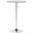 thumbnail image 1 of HOMCOM Adjustable Bar Table for 2, Round Pub Table with PE Rattan Top and Steel Base for Home Bar, Small Dining Room, Grey, 1 of 7