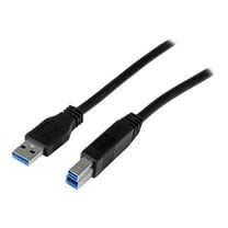 StarTech USB3CAB2M 6.56 ft 2m Certified SuperSpeed USB 3.0 A to B Cable M-M