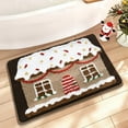 thumbnail image 4 of YWIYIUD Front Door Mat Christmas Buliding Outdoor Rug, 16 x 24 Inch Checkered Rug Farmhouse Fall Front Porch Rug Decor Cotton Woven Washable Layered Door Mats Christmas AutumnDecorations, 4 of 5