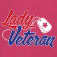 thumbnail image 3 of Lady Veteran T-Shirt Veteran's Day USA Military Honor Proud Army Mom Air Force Wife American Patriotic Women's Tee, 3 of 7