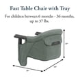 thumbnail image 2 of Silla alta para bebé Inglesina Fast Table, verde pino jaspeado, 2 of 6
