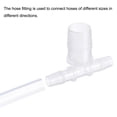 thumbnail image 5 of Unique Bargains 10x20x10mm OD PP Reducing Barb Hose Fitting Tee T Shape 3 Way Pipe Connector, Translucent 2 Pack, 5 of 5