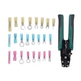 thumbnail image 4 of Kit de herramientas de engarce de casquillos para conectores de cables eléctricos aislados, engarce de trinquete autoajustable para AWG 22–10, 4 of 12