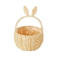 thumbnail image 1 of Fokuz Easter With Handle Easter Rabbit Vine Weaving Picnic With Rabbit Ears Wicker Easter Egg Candy Suitable For Egg Party Easter, 1 of 5