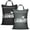 Black+Grey, variant on 2 Pcs Large Travel Laundry Bag Washable Waterproof Wet Dry Bag Dirty Clothes Bag Swimsuit Workout Bag for Gym Clothes Laundry Wet Clothes Swimming Pool Yoga College Dorm