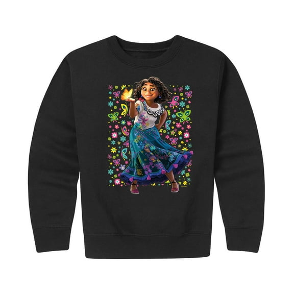 Disney's Encanto - Mirabel Butterflies - Toddler And Youth Crewneck Fleece Sweatshirt