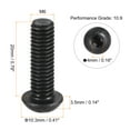 thumbnail image 2 of M6x20mm Hex Socket Button Head Bolts Alloy Steel Blackening 50 Pack, 2 of 5